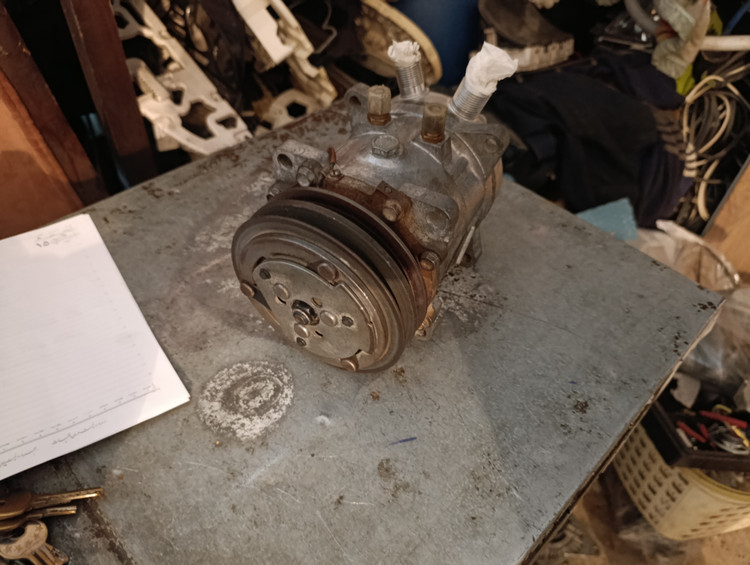کمپرسور نیسان دو تسمه ساندن ژاپنی اصلی